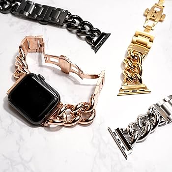 d.i.a. ダイヤ チェーンベルト バタフライ ゴールド Amazon.co.jp: Royce&Roland Apple watch チェーンバンド