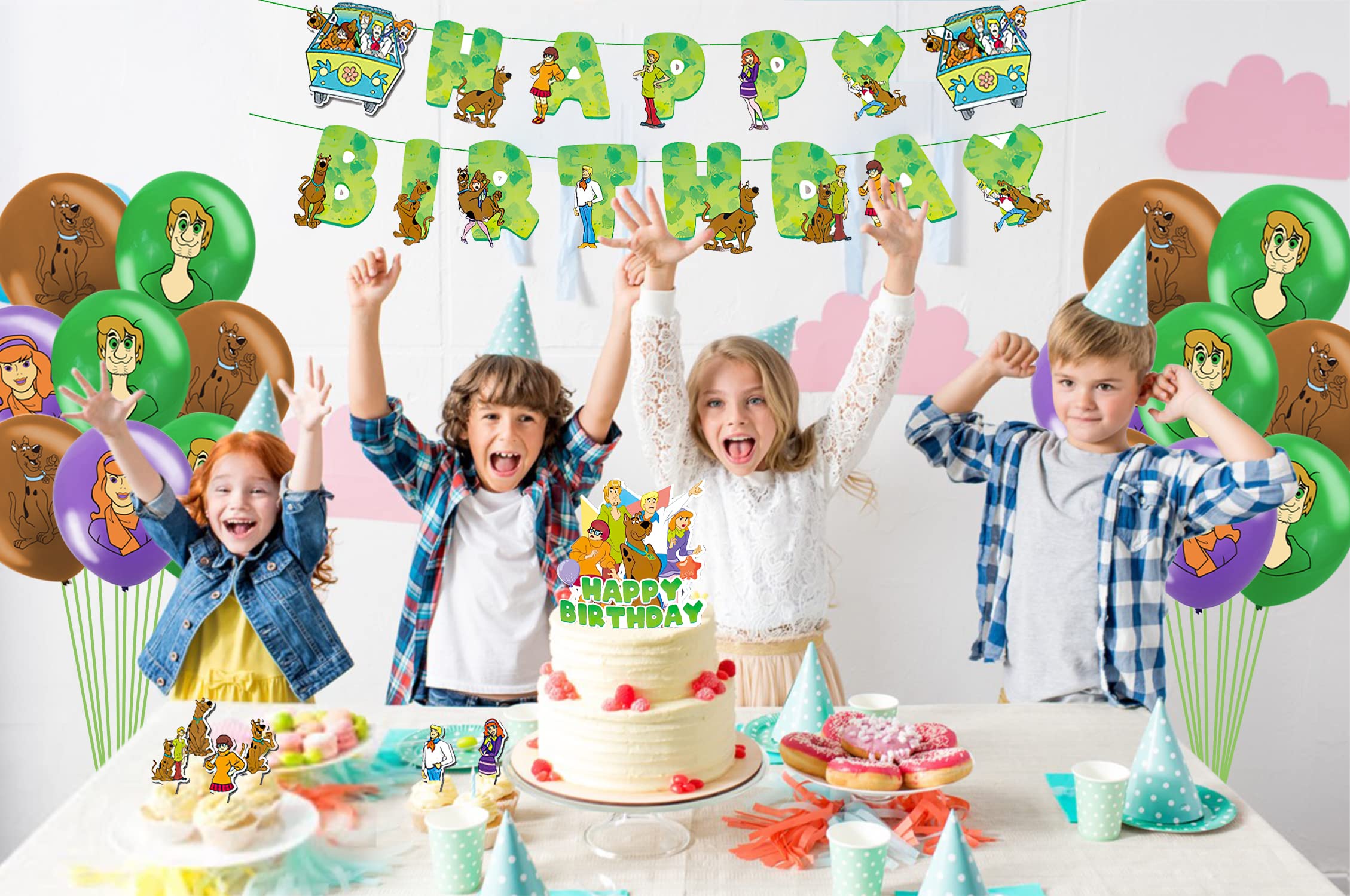 Kindergeburtstag Deko Für 6 Jahre, Mari-Thema, 44-teiliges Set
