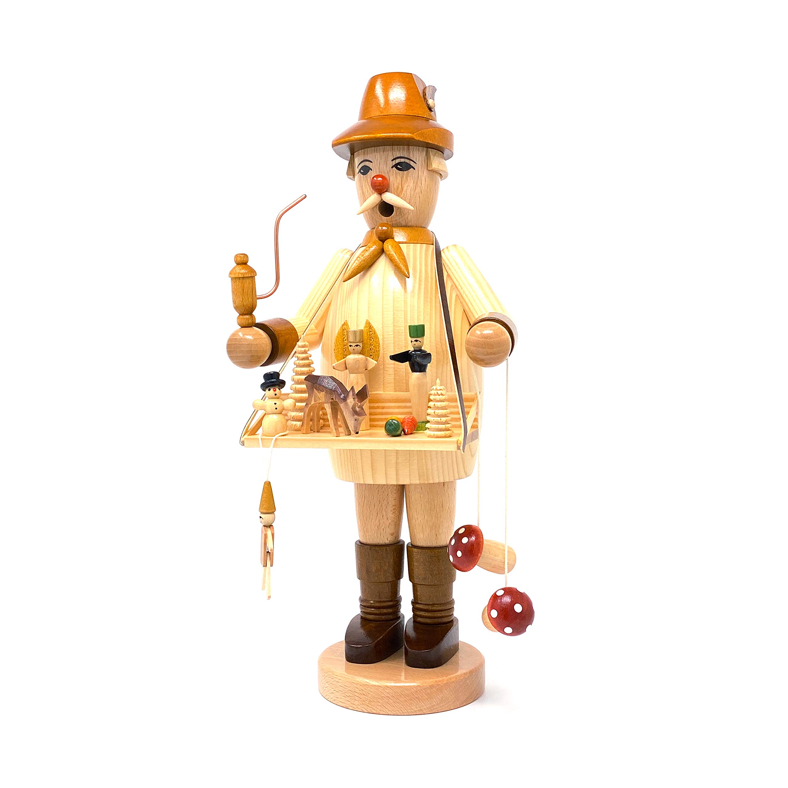 Drechslerei Friedbert Uhlig Miniatur Schneemann – 5 Cm, Handgedrechselt Aus Erzgebirge-Holz