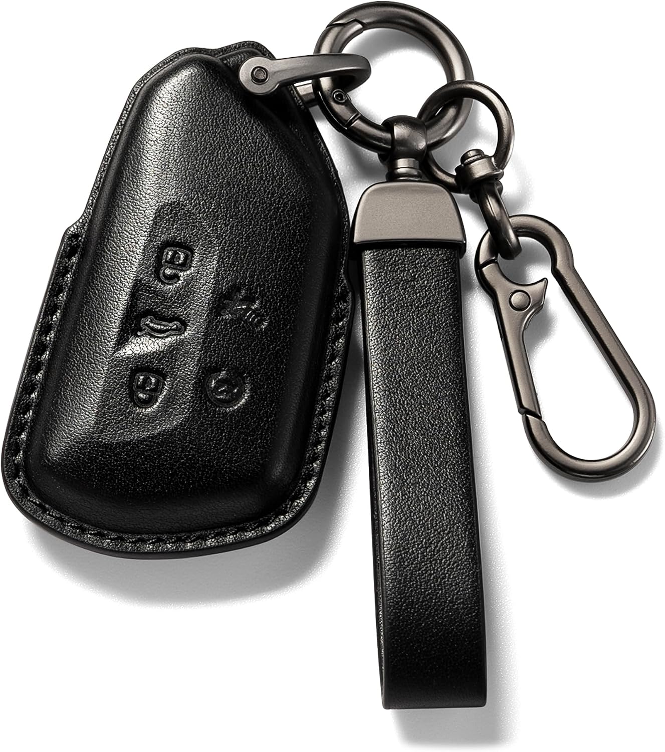 for Volkswagen Atlas Key Fob Cover Leather car Key case 2026 2025 2024 VW Atlas Cross Sport Accessories 5 Button