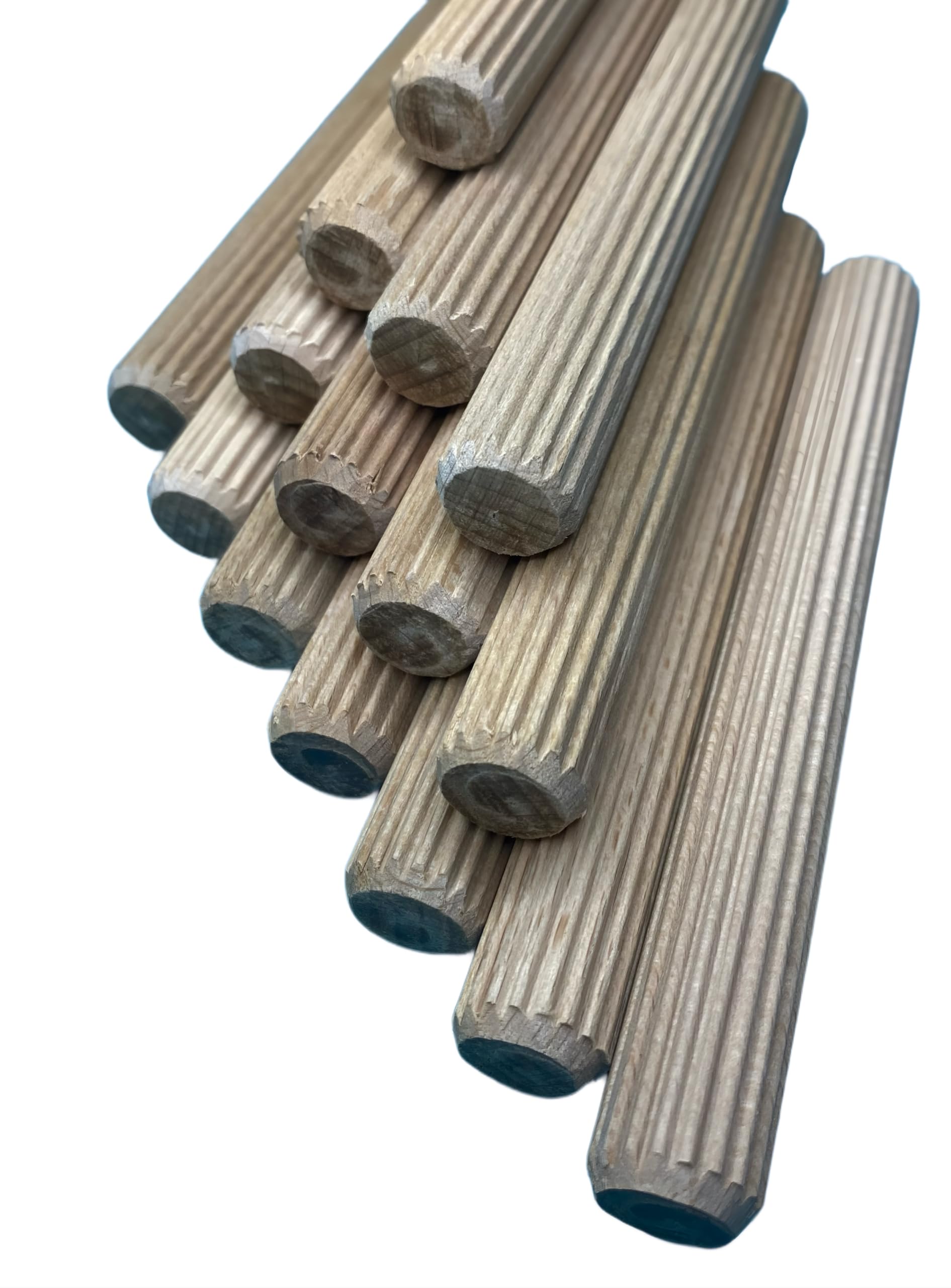 Perni di Giunzione in Legno di Faggio 24 Spine 16 x 140 mm Scanalate per Carpenteria e Strutture in Legno Massello