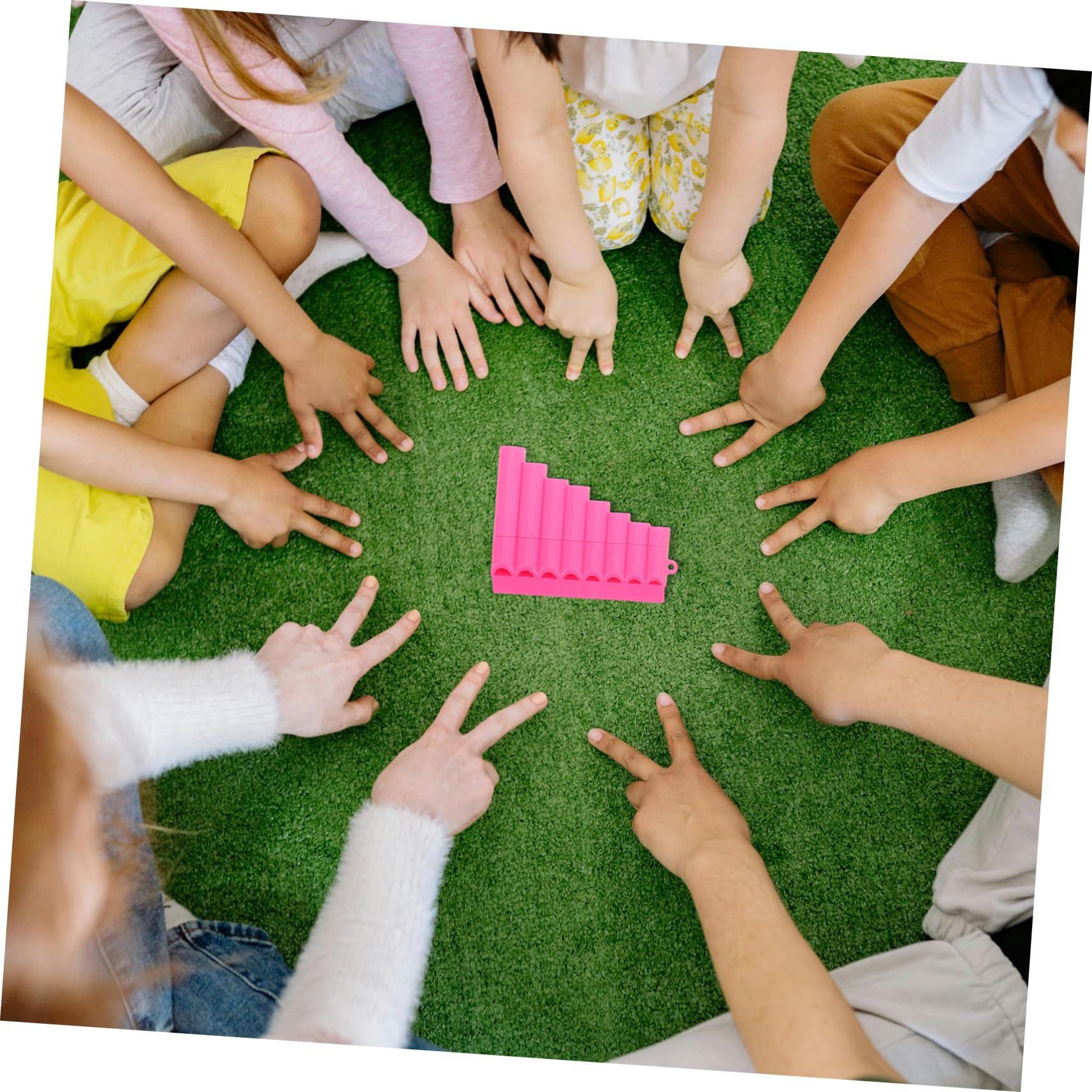 Flauto Di Pan Per Bambini, 3 Pezzi: Strumenti Musicali Per La Scuola, Flauto Di Pan in Plastica A 8 Tubi, Giocattolo Per L'apprendimento Precoce Della Musica, Ideale