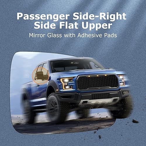 Miniatura 4 de ITOPUP Espejo de remolque de vidrio compatible con Ford F-250 F-350 F-450 F-550 Super Duty 2000-2005 para Ford Excursion Remolque Lente de espejo no