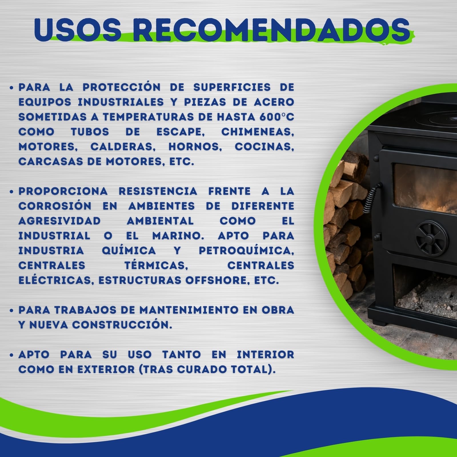 Pintura Anticalórica Negra 600 ºC, 750 ml, Alta Temperatura para Chimeneas, Estufas, Barbacoas, Calderas y Metal, Anticorrosiva