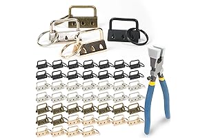 50PCS Key Fob Hardware with Keychain Hardware Pliers