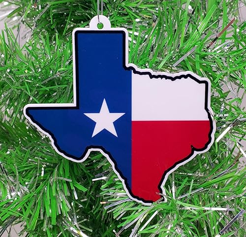 Adorno navideño con temática de Texas Lone Star State