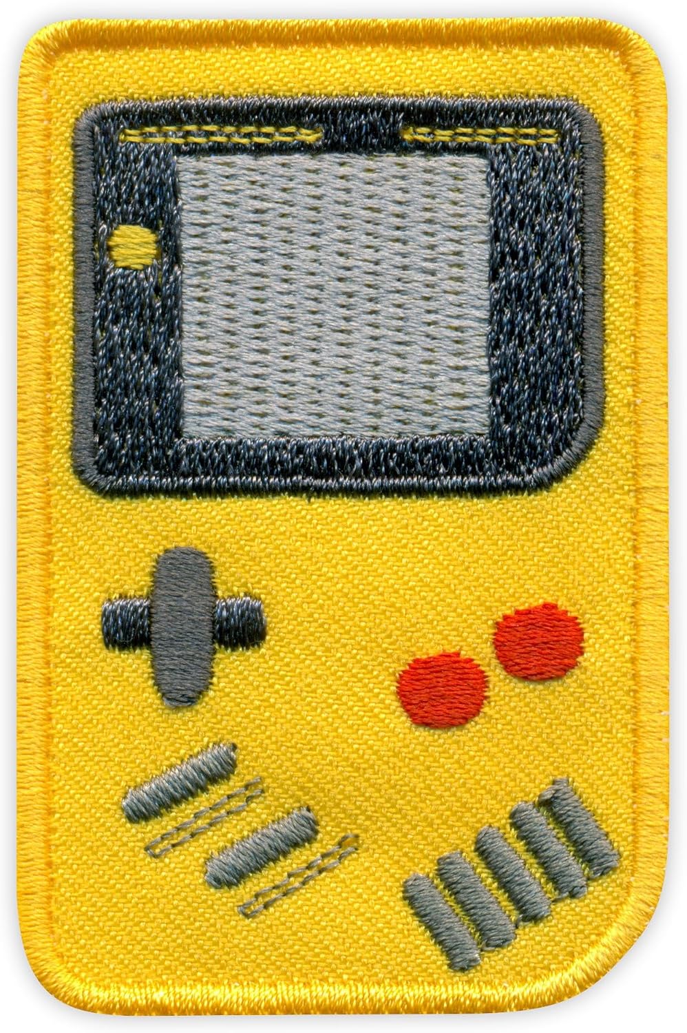 Game Console - Yellow - Self-Adhesive Backing - Embroidered Patch/Badge/Emblem