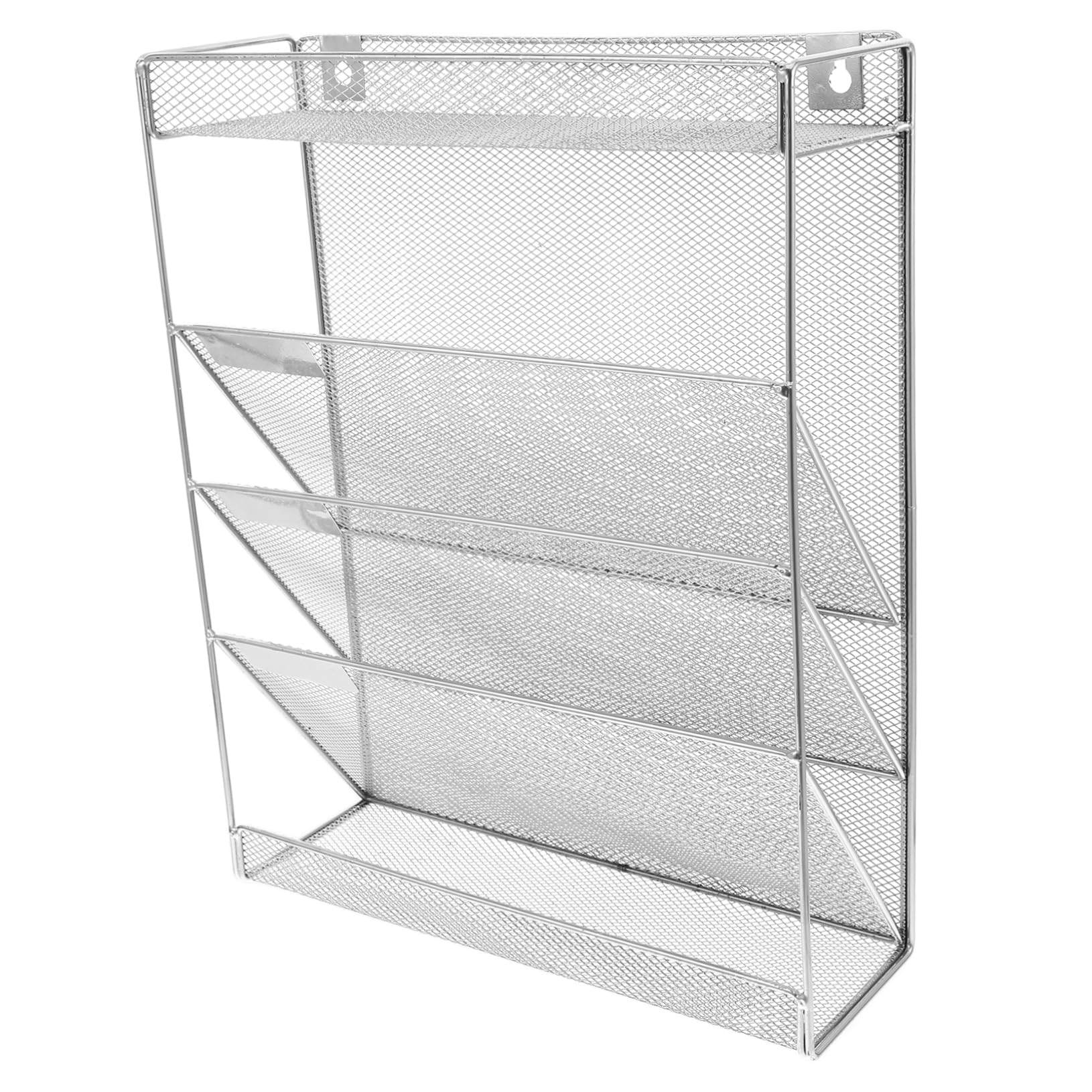 1 Satz Wand Aktenhalter aus Eisen, Silber, Wandmontiert