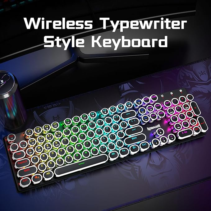 Teclado Gamer Redragon K710W Inalámbrico Mecánico Retroilumi miniatura 2