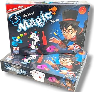 Magic Show Game Box Kids With 90 Tricks, Magic Kit Games For Kids For Age 5 And Up Children's Day Gift, Prank Gadgets Magic Table Birthday Gifts For Boys And Girls (Magic_Tric_90), Multicolor