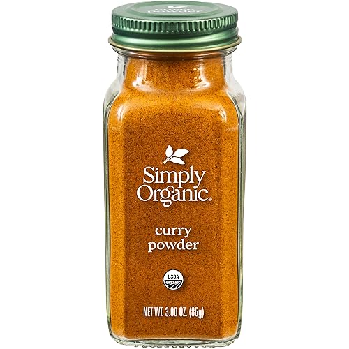 Simply Organic Curry en polvo, certificado orgánico, 3 onzas, paquete de 3