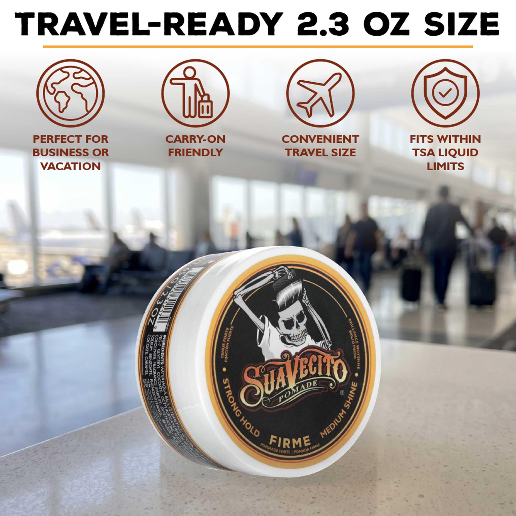 Amazon.com: Suavecito Pomade Firme (Strong) Hold For Men 2.3 oz
