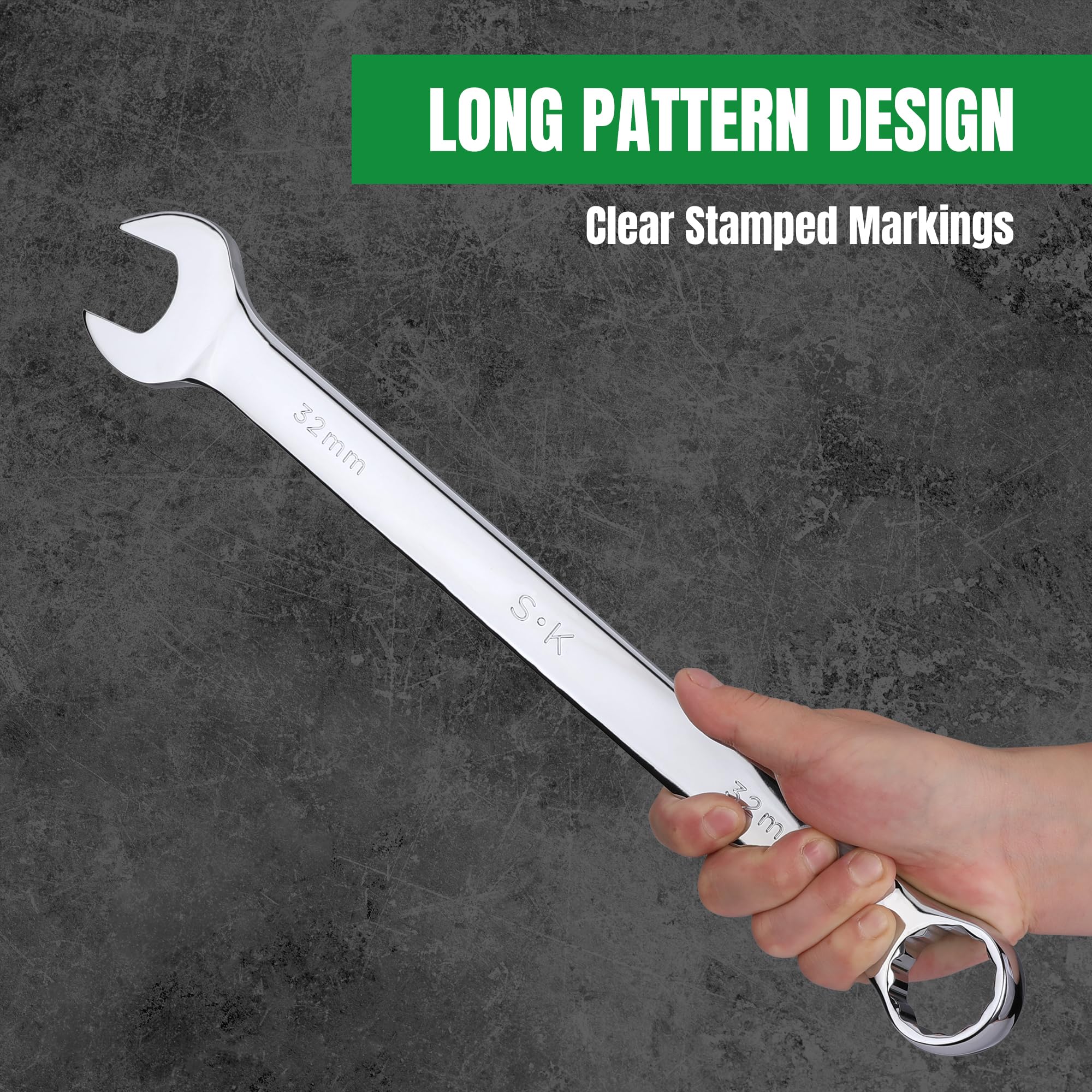 SK Combination Wrench Set - Metric 25-32mm -6