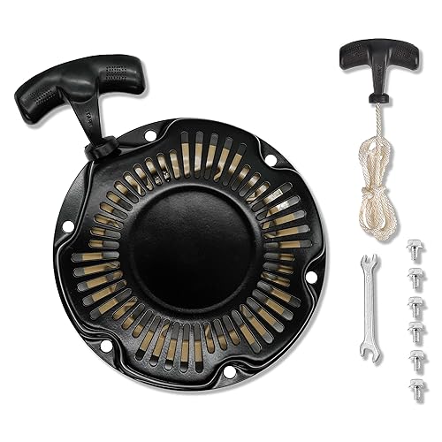 Ensamblaje de arranque de retroceso cromado para Coleman CT100U CC100X 98cc, motor Predator 79cc 3HP, Massimo MB100 79cc Mini Bike, SK100 CK100 Go