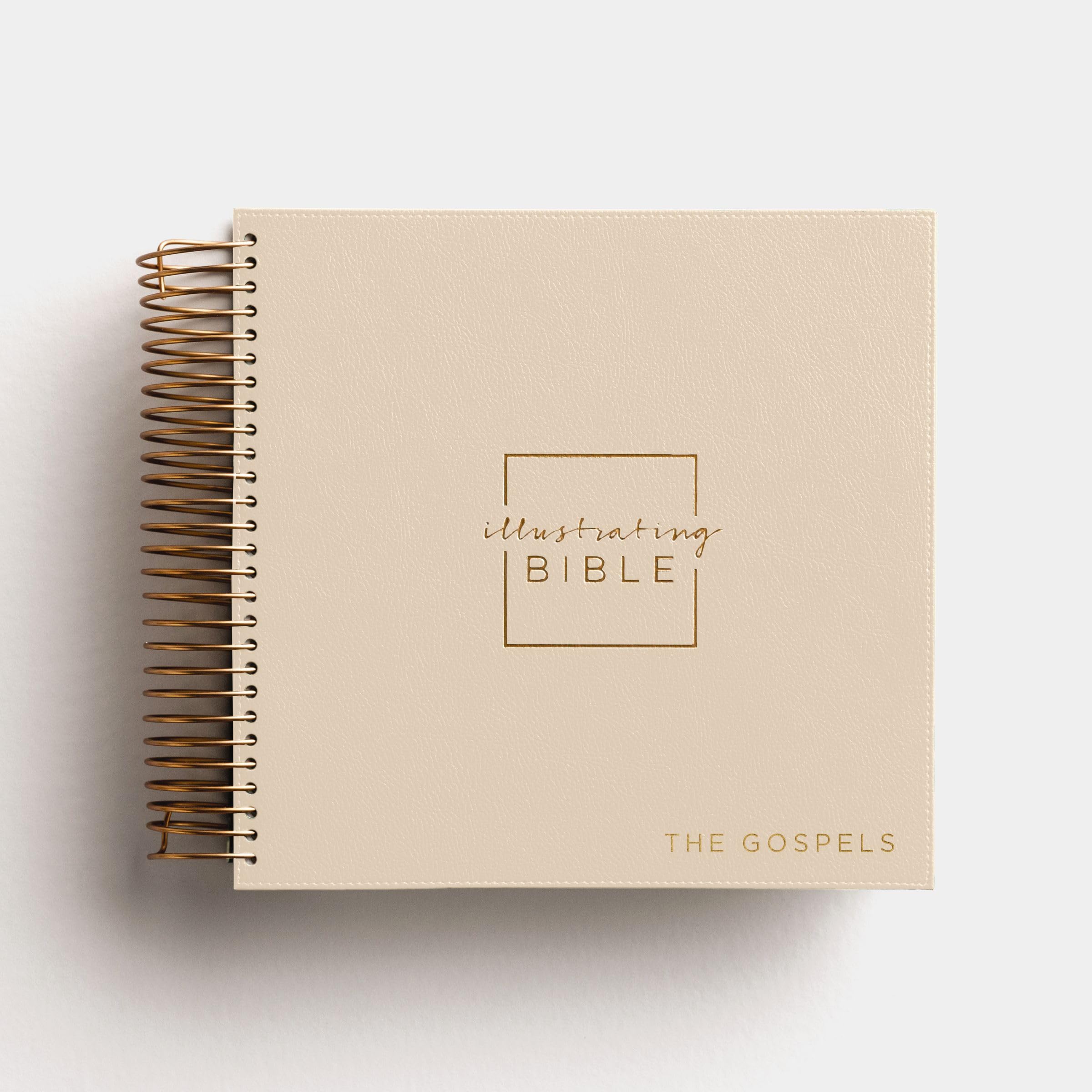 Holy Bible: Niv, Spiral-bound Illustrating Bible: the Gospels, Tan: Draw, Write, and Reflect Your Way Through Scripture