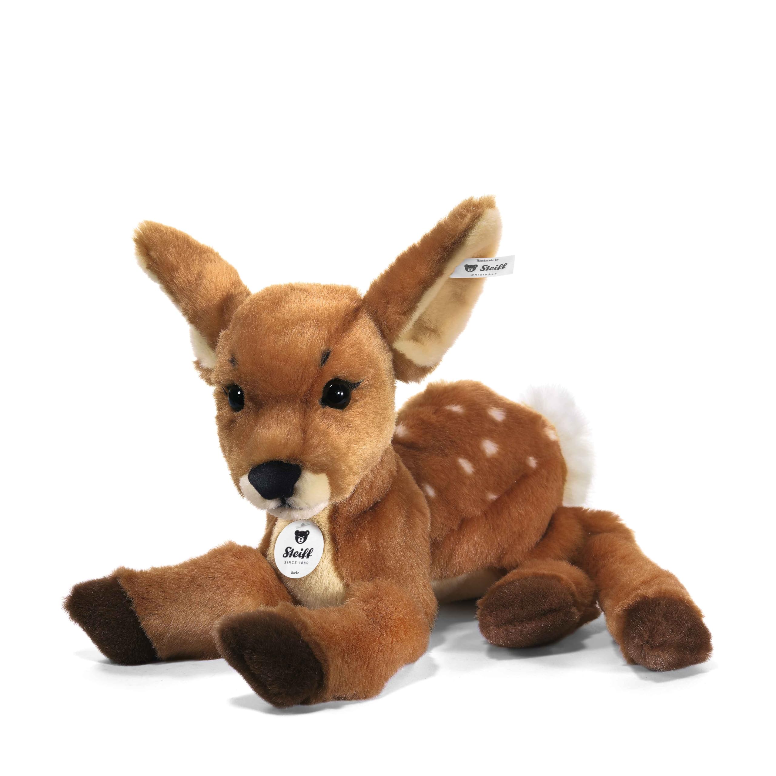 Amazon.com: Steiff Rieke Dangling Fawn Plush, Brown : Toys & Games
