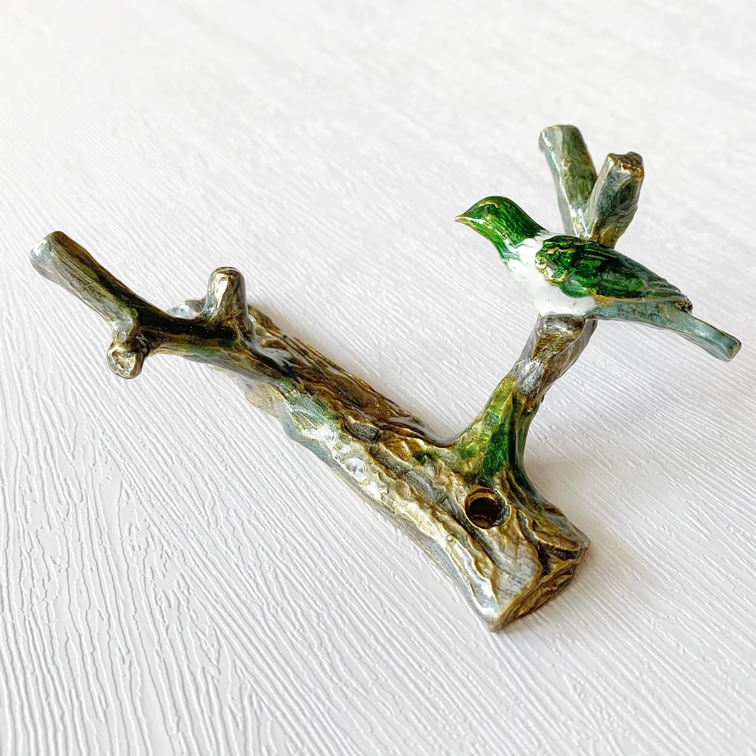 Vintage Bird Shaped Decorative Wall Hook Rack Hanger for Hanging Clothes Coats Towels Keys Hats, 1 Pack Antique Metal Mounted Wall Hook