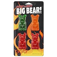 Vista 3 de Big Bear!™ - Paquete de 4 ositos de gomitas picantes y picantes de GGB Candies (Carolina Reaper)