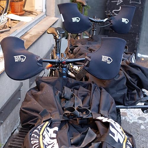 Miniatura 4 de Bar Mitts manoplas para el manubrio de la bicicleta, de color negro