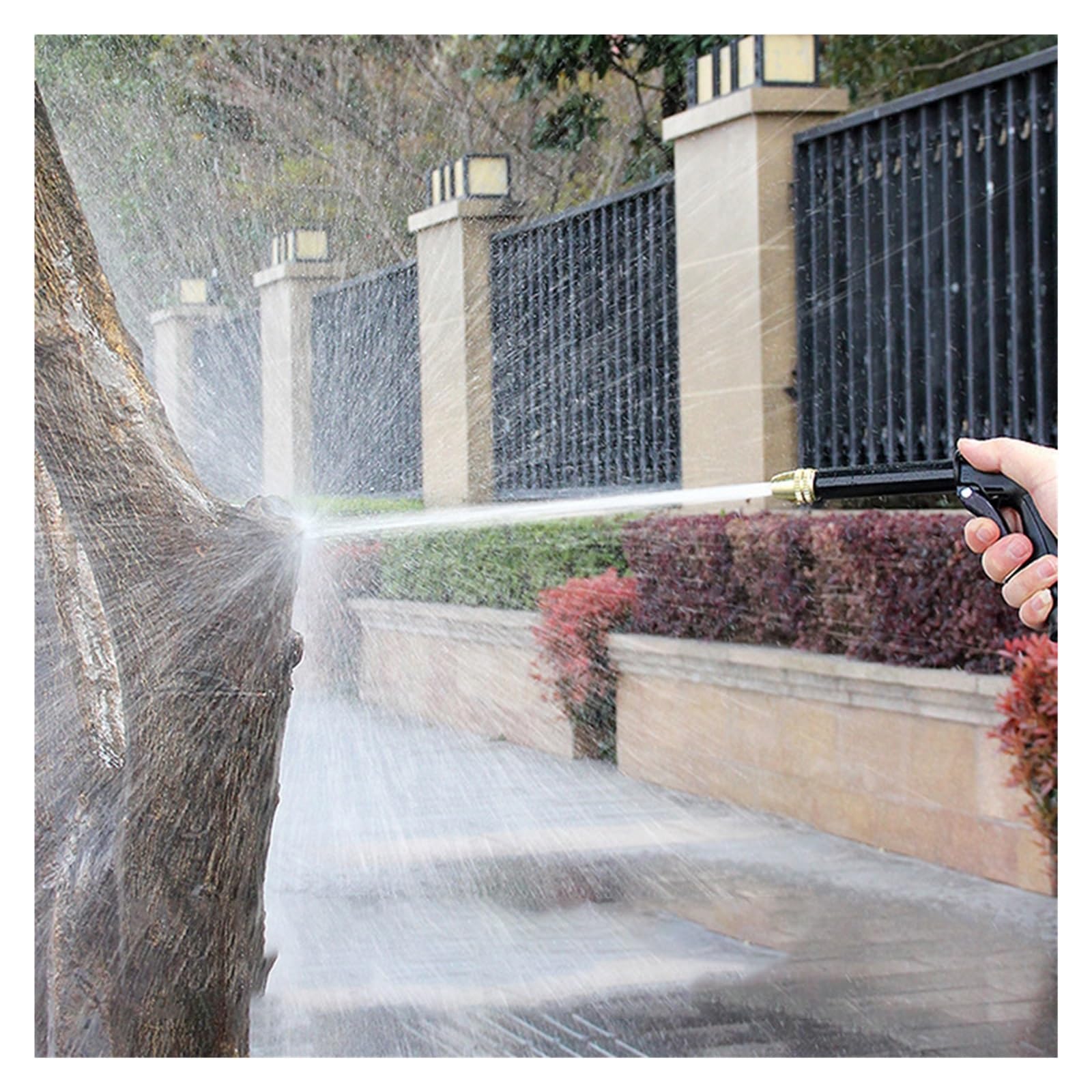 Pistola De Agua Alta Presión Portátil, Máquina Lavado Coches, Lavadora Inalámbrica, Herramienta Limpieza, Manguera Riego Jardín, Boquilla, Rociadora Potente Chorro A PresióN