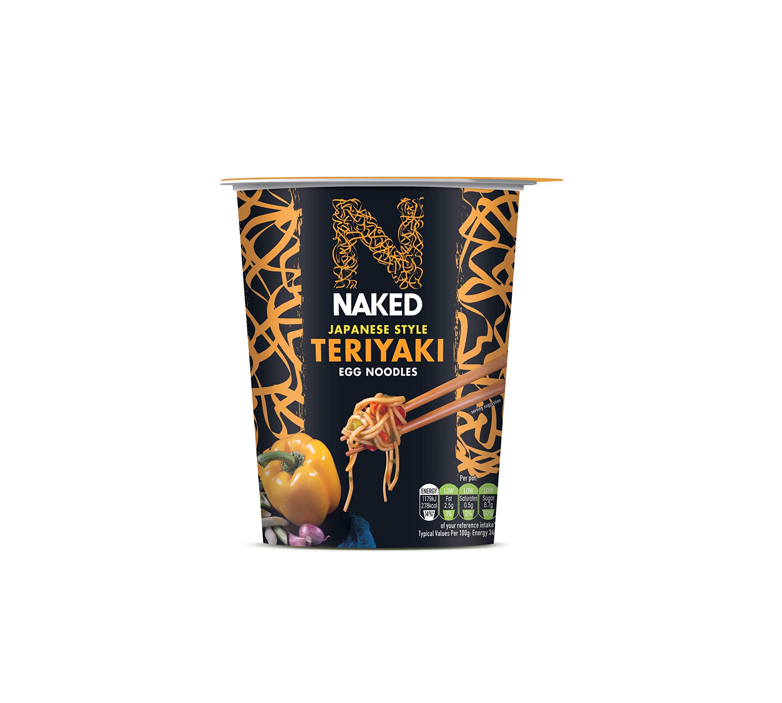Buy Naked Japanese Style Teriyaki Egg Noodles, 78 g (Pack of 6) Online