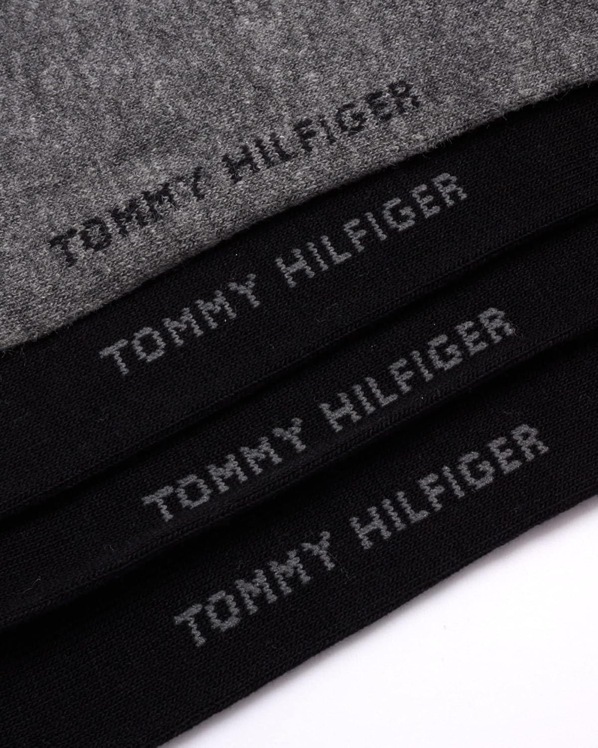 Tommy Hilfiger Mens Dress Socks - 4 Pack Lightweight Cotton Blend Everyday Crew Work Socks for Men for Casual & Formal Wear - Image 5