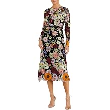 High Neck Floral Embellsiehd Dress