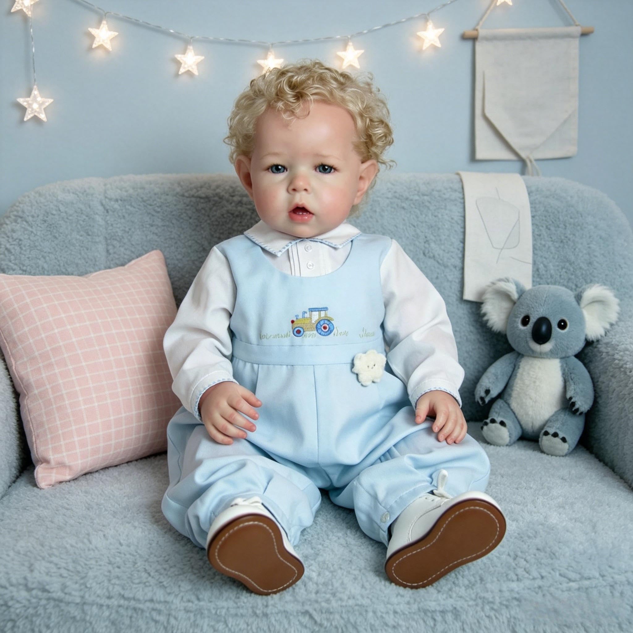 RXDOLL Realistyczne lalki Reborn Baby Dolls Vinyl Boy 50 cm realistyczne lalki noworodka maluch prawdziwe życie Reborn lalka anatomicznie poprawne lalki dla niemowląt, które wyglądają jak prawdziwe