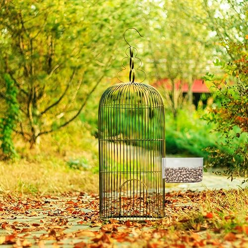 Kisangel 2PCS Bird Cage Feeder Trough, Clear Bird Feeder Cups Parrot Water Bowl for Cage Replacement