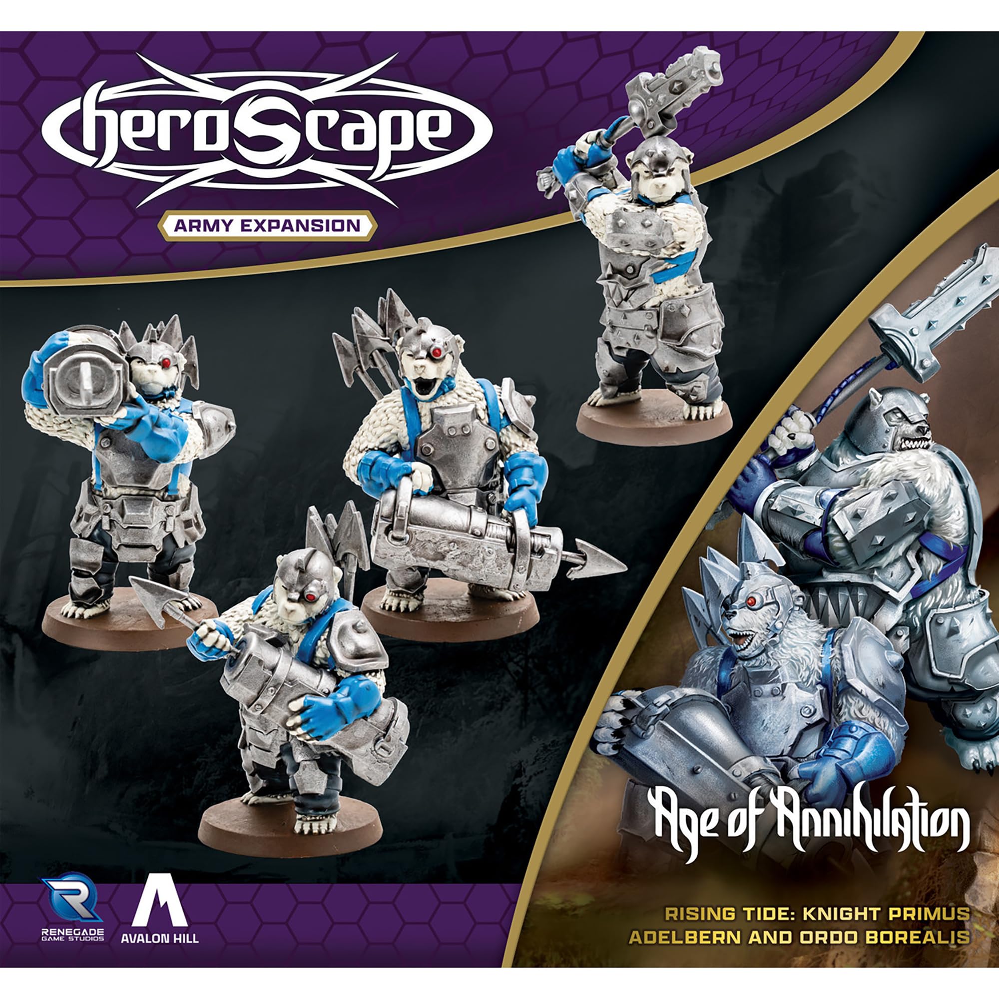 Renegade Game Studios Heroscape: Rising Tide - Knight Primus Adelbern & Ordo Borealis Army Expansion, 2-4 Players - Image 3