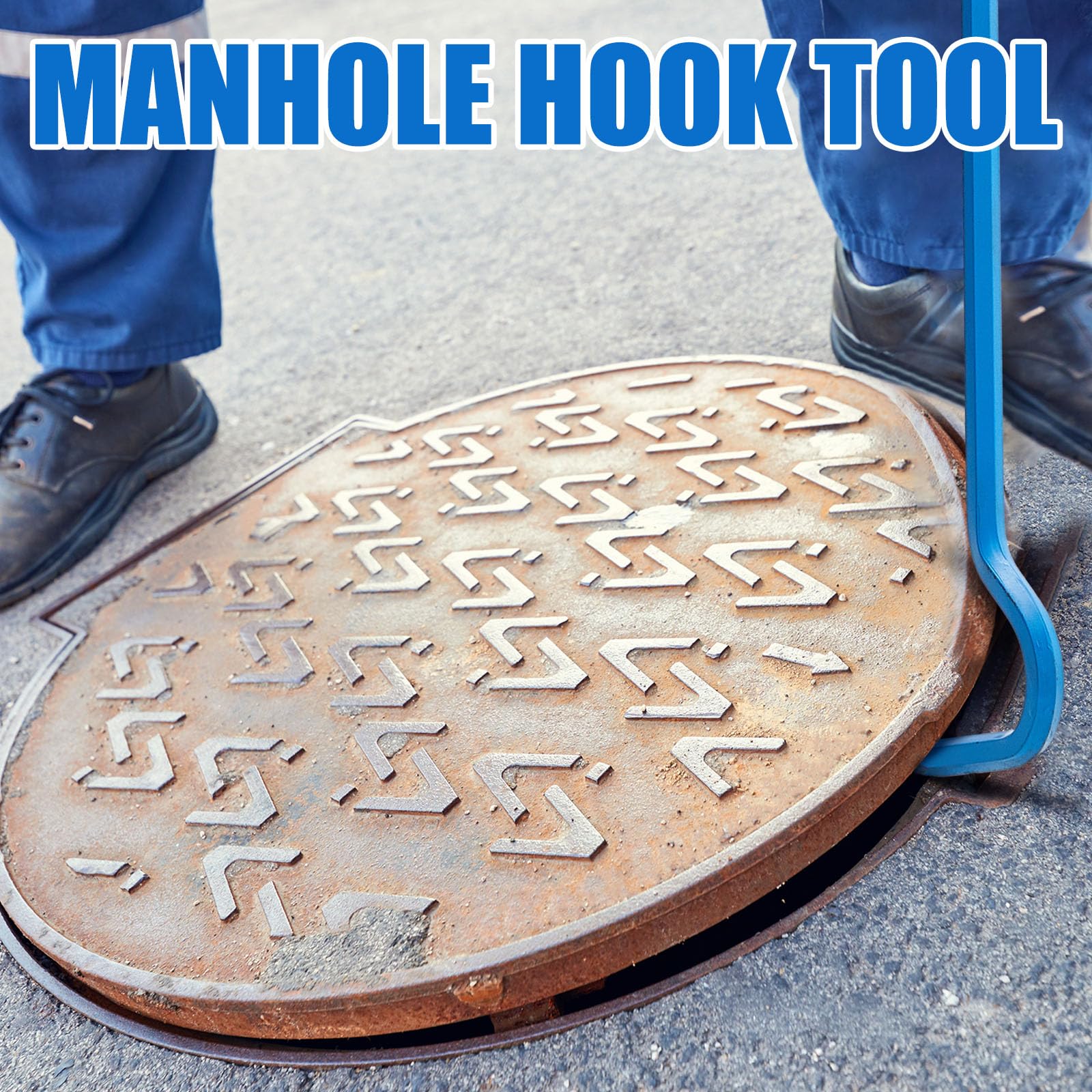 Manhole Cover Hook Tool - 36" Heavy Duty -6