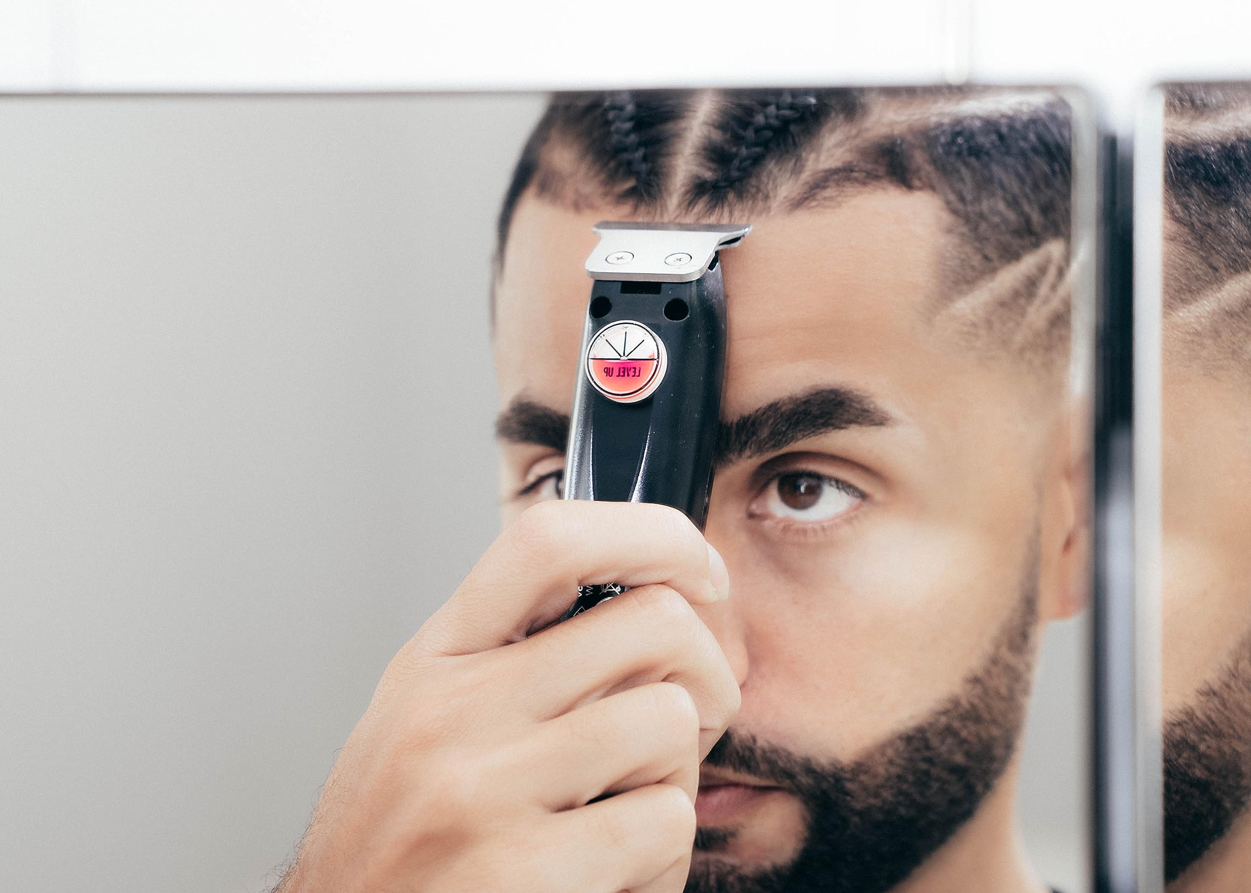 Self-Cut SystemLevel Up Hair & Beard Trimmer Attachment for Men – Self Cut Accessories for Precise Hairline & Sharp Style – Reduces Clipper Burns, Crooked Lines & Hair Bumps for Smooth Results