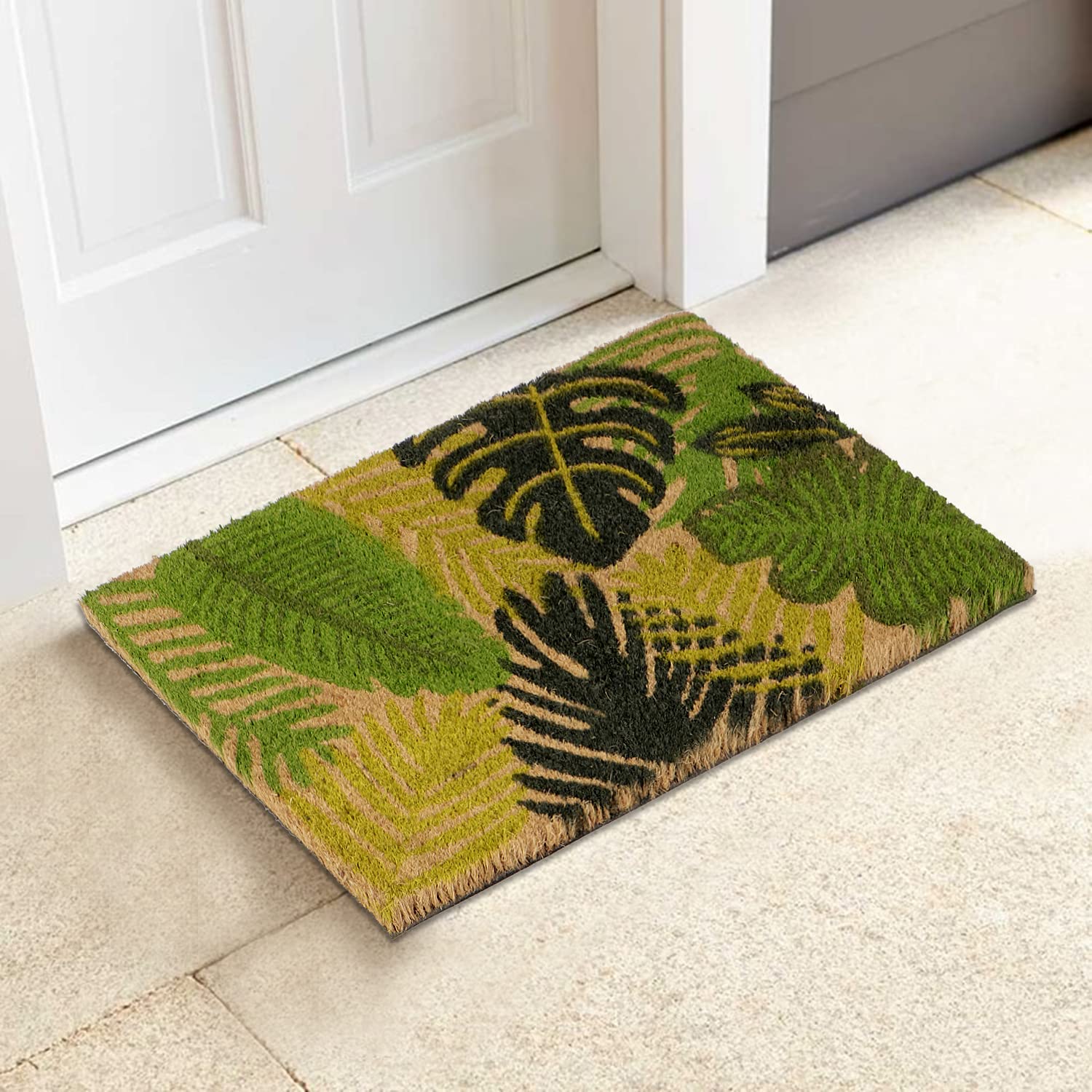 HOKIPO Coconut Coir Doormat - Natural & Durable -8 HOKIPO Coconut Coir Doormat - Natural & Durable -8