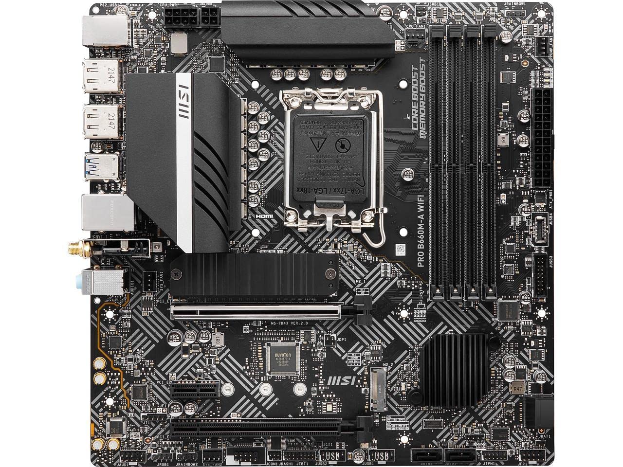 Msi B660m Wifi i7 12700k セット Amazon.com: MSI PRO B660M-A WiFi ProSeries Motherboard (mATX, 12th