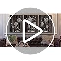 DZRWUBHS Large Canvas Wall Art For Living Room Modern Wall Decor For Bedroom Office Wall Decorations Abstract Wood grain dandelion Wall Paintings Hang Pictures Artwork Room Art Prints Home Decor
