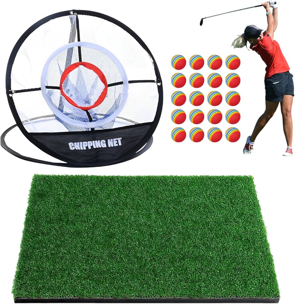 Amazon | heizi アプローチ練習 セット ゴルフマット ゴルフネット