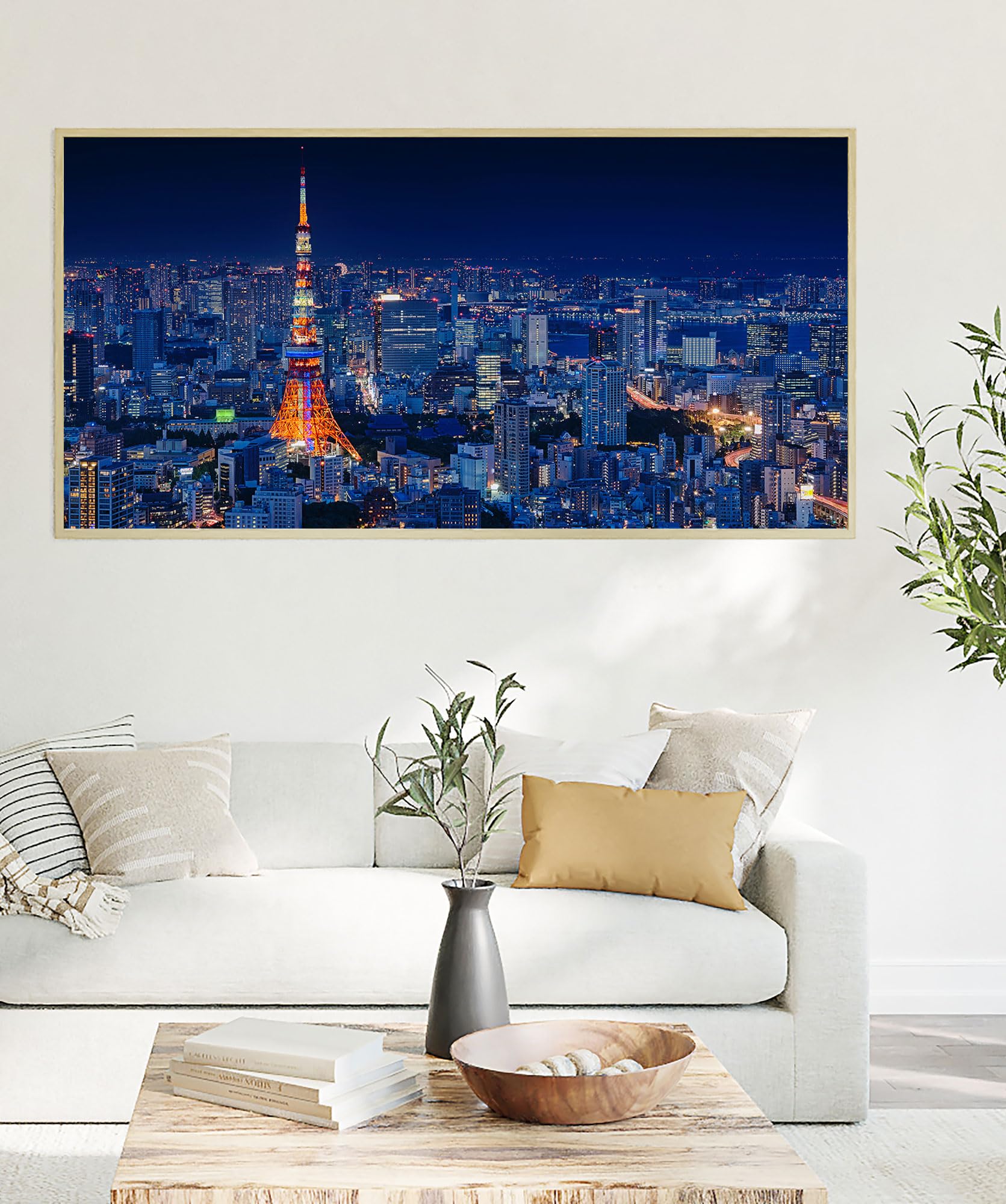 Instarry 5D Diamond Painting Vista Notturna Della Città Decorazione per Casa e Pareti 120x60 cm