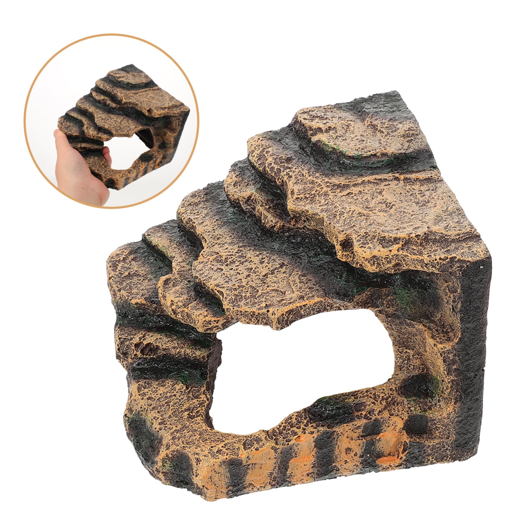 Levemolo Turtle Shaped Basking Platform Reptile Decor for Turtle Tank Climbing Ramp