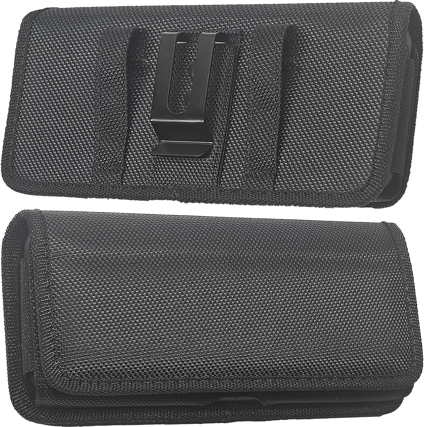 DpS Cell Phone Holster for iPhone SE 2020/2022, iPhone 8,7,6s,6,13 Mini/12 Mini- Phone Belt Holder Case with Clip, Heavy Duty Nylon Carrying Pouch w Card Holder (Fits Otterbox Cover on),Black (Small) - Image 9