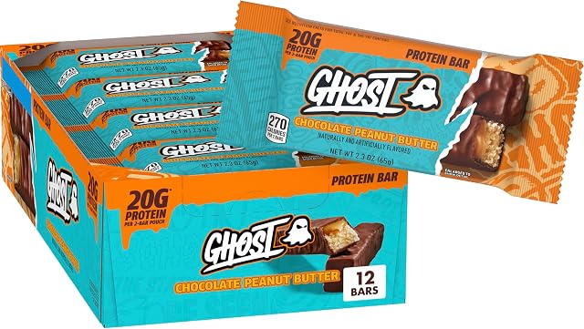 Ghost Chocolate Peanut Butter Protein Bar