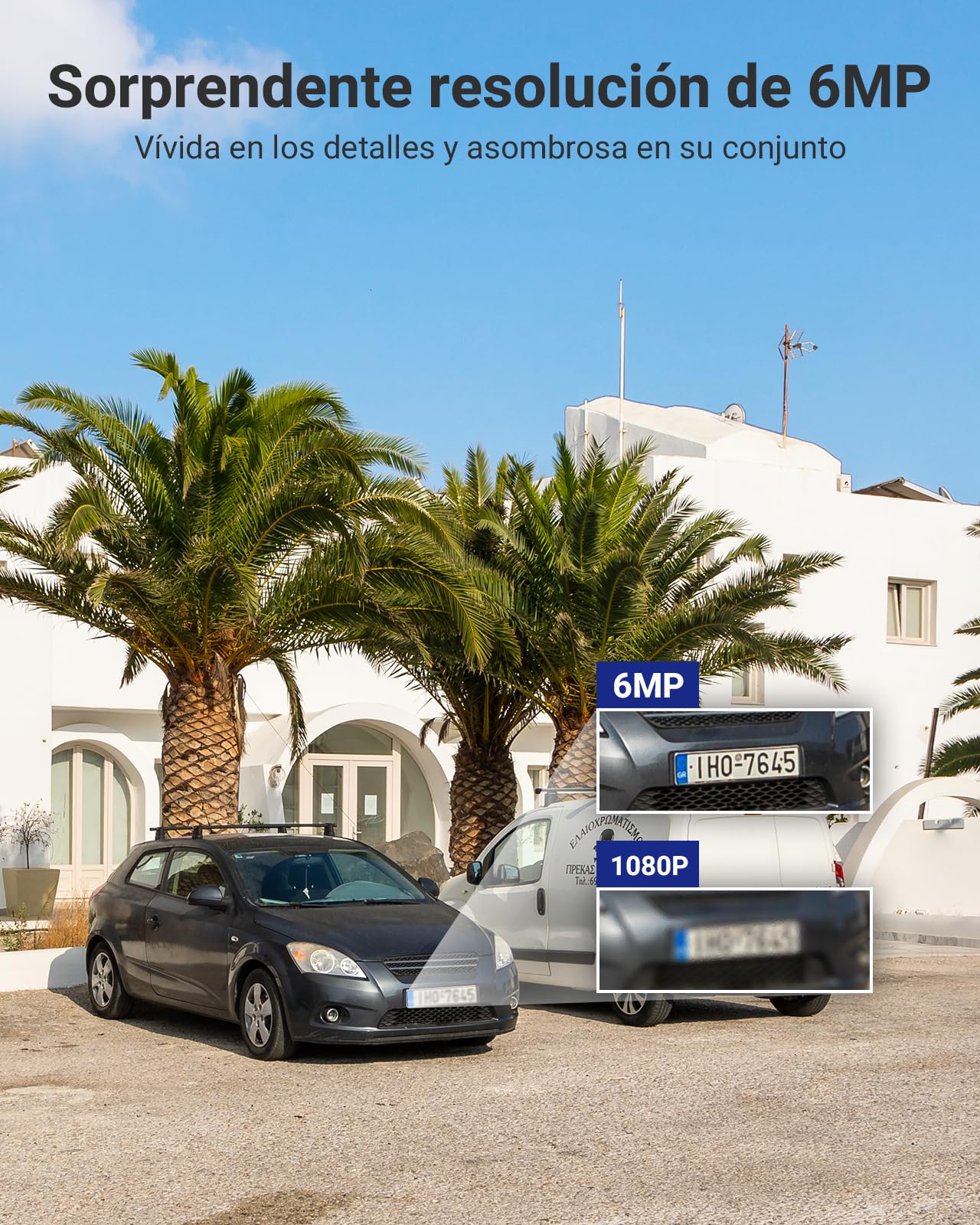 ANNKE FCD600 cámara de vigilancia exterior de 6MP con doble lente con un ángulo de visión de 180°, cámara IP para exterior, detección de personas/vehículos, visión nocturna en color, audio