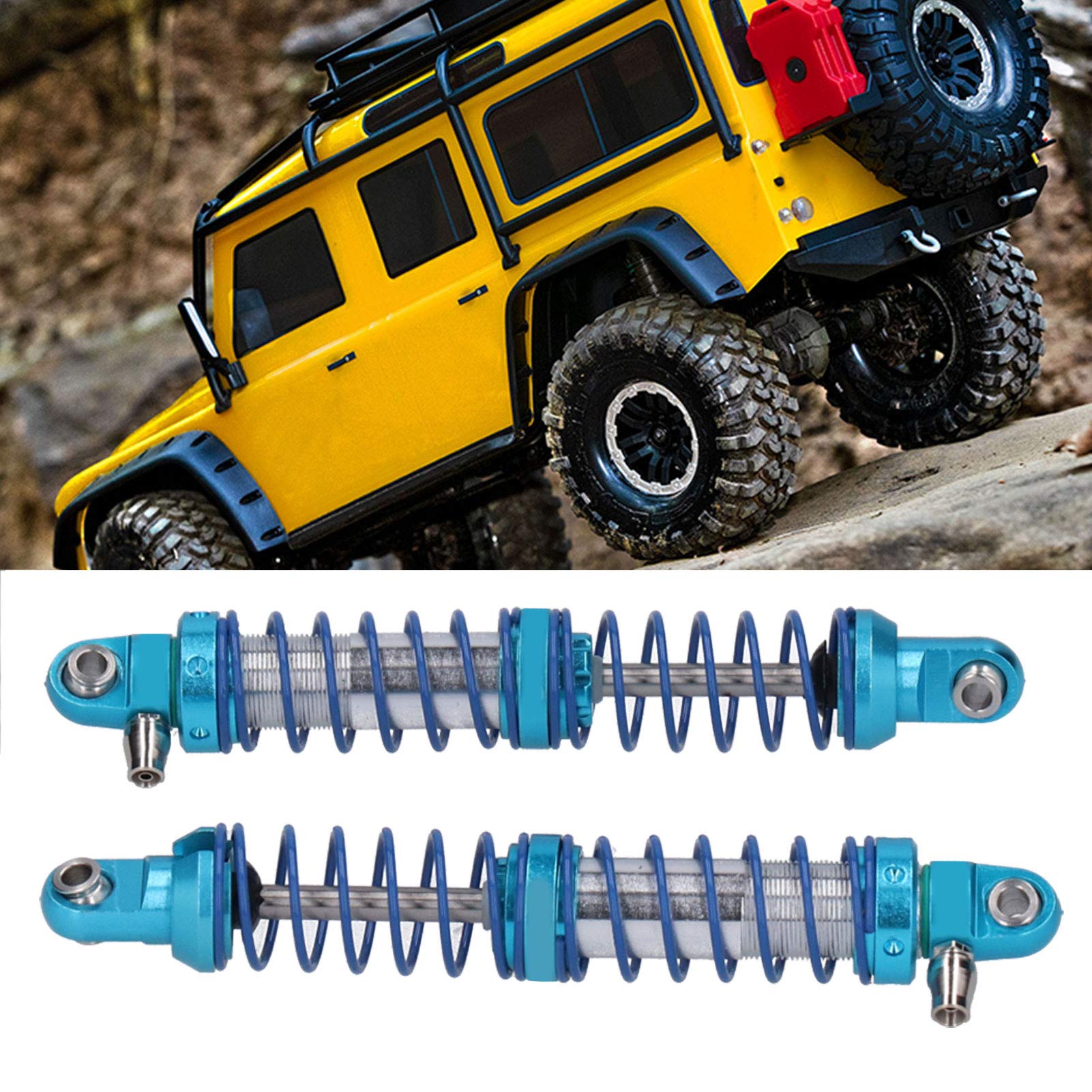 2 szt. Amortyzatory oleju podciśnieniowego pasują do samochodu SCX10/RR10 1/10 RC (90mm)