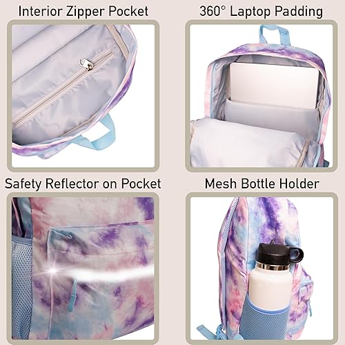 Miniatura 4 de Fenrici Mochila y lonchera para niños, bolsa escolar con compartimento para laptop, bolsa de almuerzo aislada, juego a juego