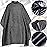 Borogo Professional Hair Cutting Cape with Neck Duster Brush, Salon Barber Cape, Hairdressing Accessories Black Stripe