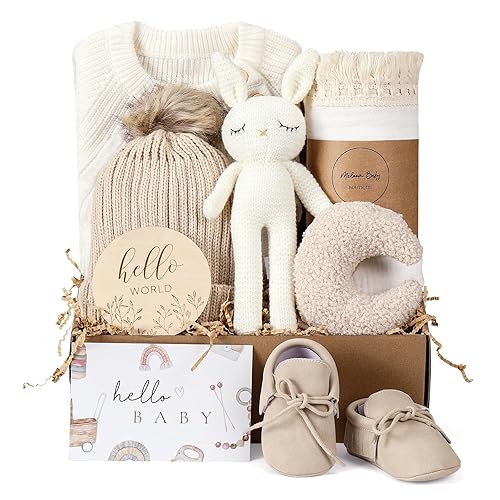 Miniatura 7 de meloom Set de regalo para bebé, caja de regalo para recién nacido, boho, género neutro, unisex, artículos esenciales para bebés, regalos de baby