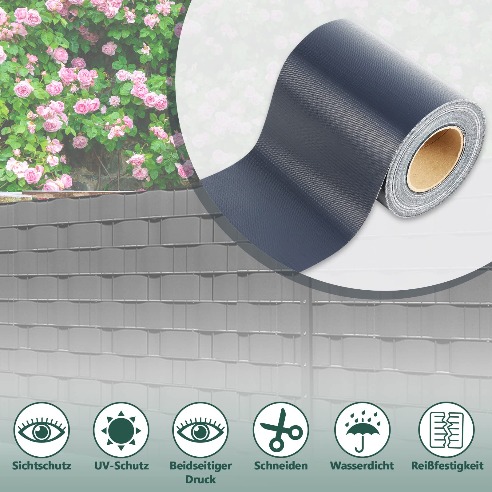 SWANEW Strisce Frangivista Per Recinzione A Doppia Asta - Foto 14