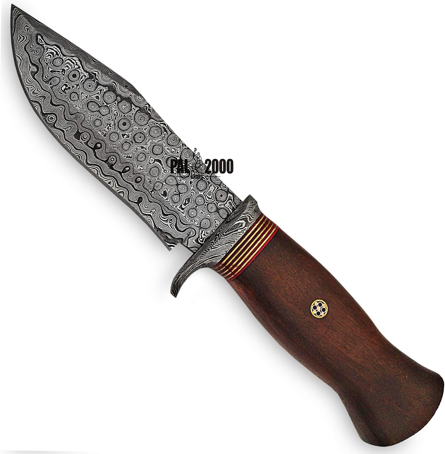 Custom Handmade Damascus Steel 10.4 Inches Hunting Knife with Sheath 9892