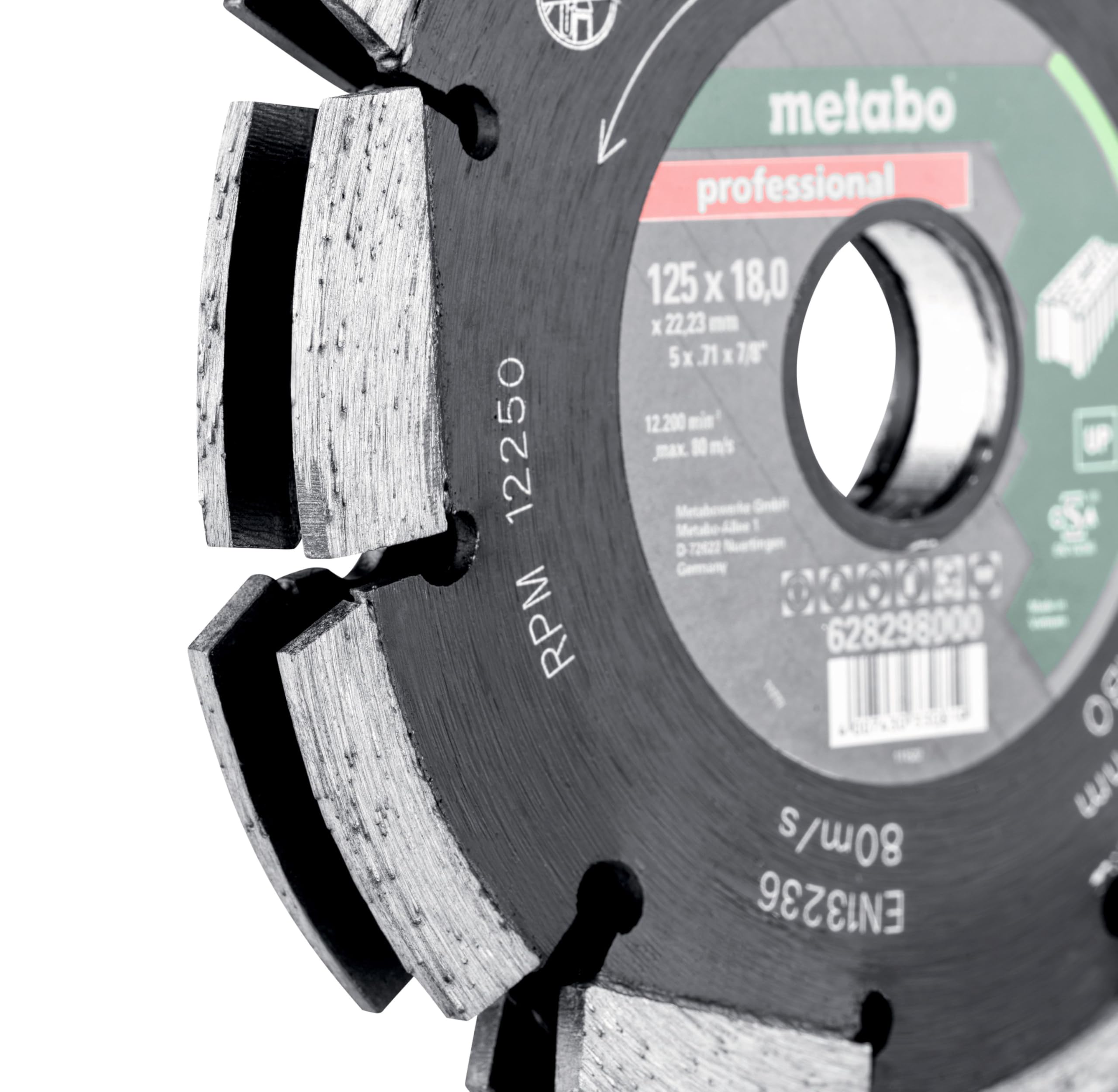 Metabo Dia-Fs2 Ostrze, Czarny, 125 x 18 x 22,23 mm