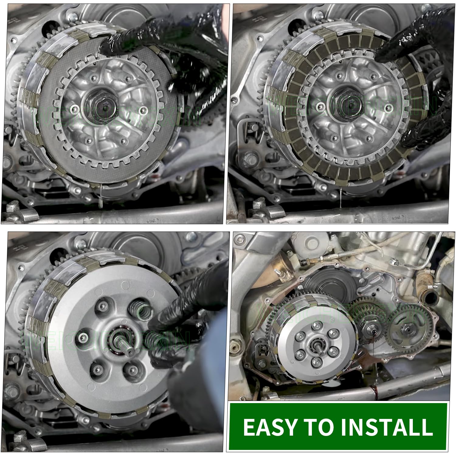Kit d'embrayage robuste avec ressorts et joint de couvercle compatible avec Yamaha Raptor 700 700R 2006-2023