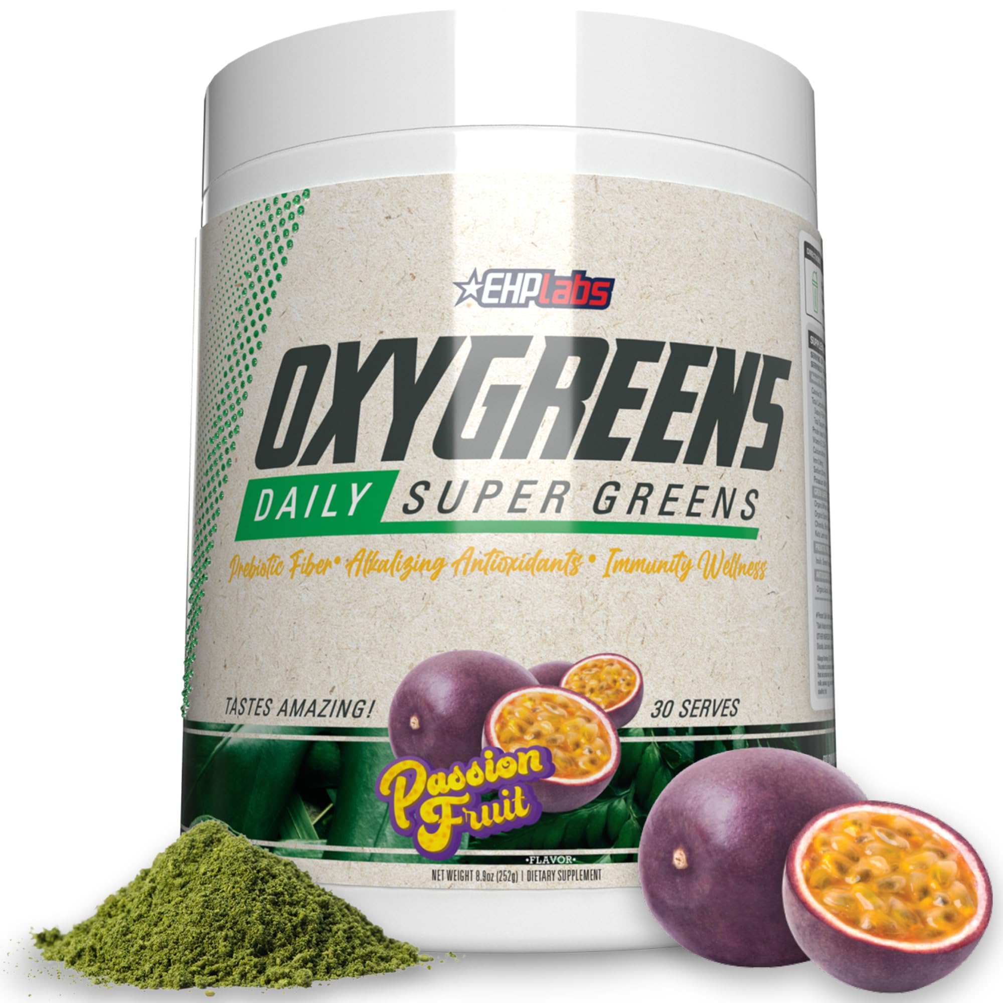 EHP Labs OxyGreens Super Greens Powder with Spirulina & Chlorella, Prebiotic Fiber, Probiotics & Digestive Enzymes – Antioxidant Green Superfood Supplement - 15 Serves (Strawb. Margarita) — Amazon image 12